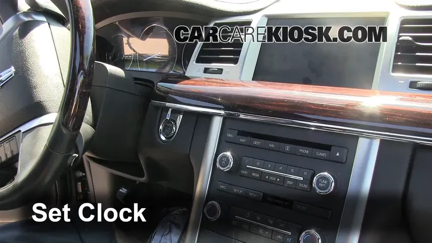 2011 Lincoln MKS 3.7L V6 Clock